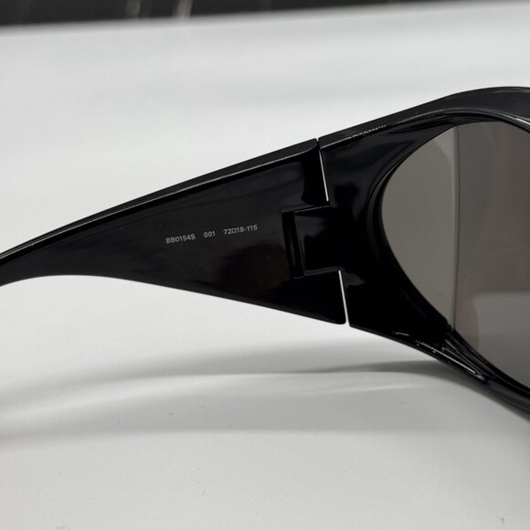 NEW BALENCIAGA BB0154S 001 OVESIZED UNISEX SUNGLASSES BALENCIAGA - Picture 8 of 10
